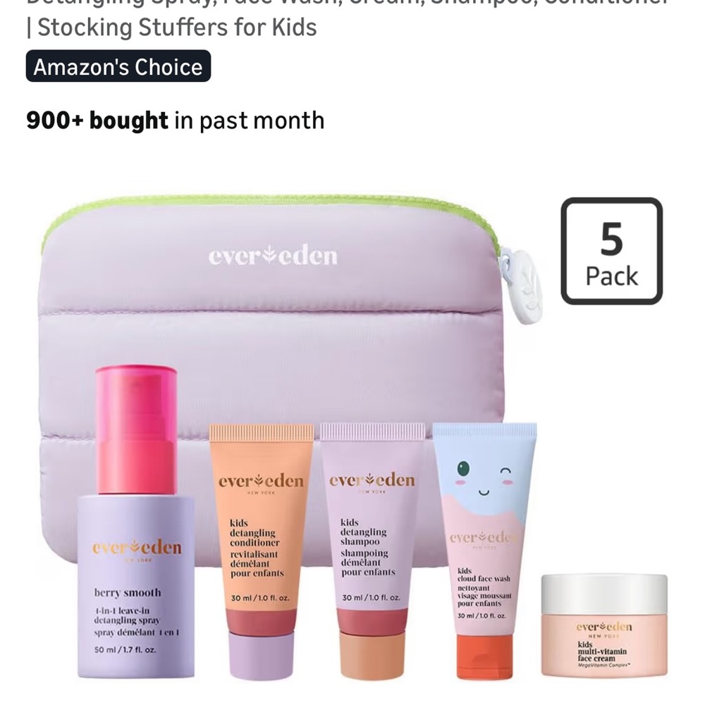 Kids Bath & Skin Care Set - Pink & Purple